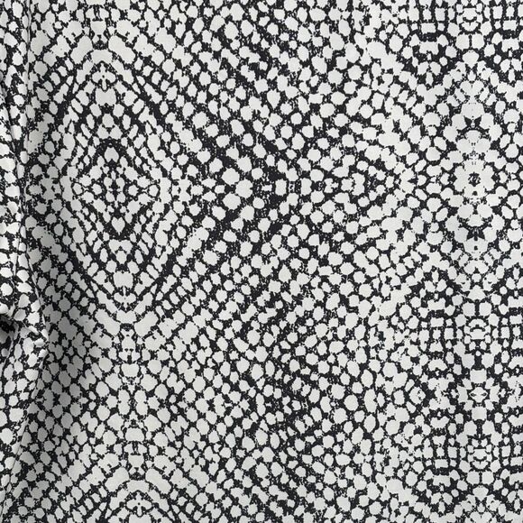 Manfinity button up short sleeve man’s shirt XXL black white geometric pattern - Picture 7 of 8